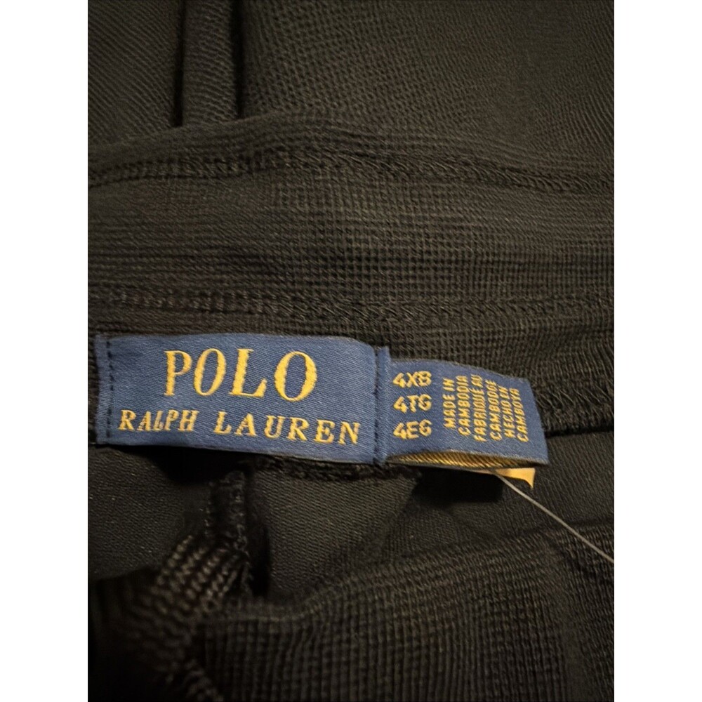 4XB POLO RALPH LAUREN Men's Black/red/white Shorts - Picture 2 of 12